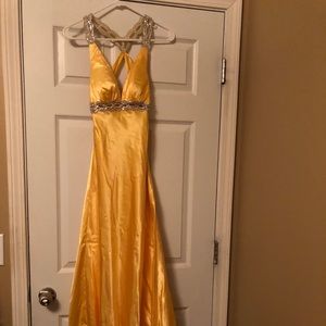 Yellow prom dress